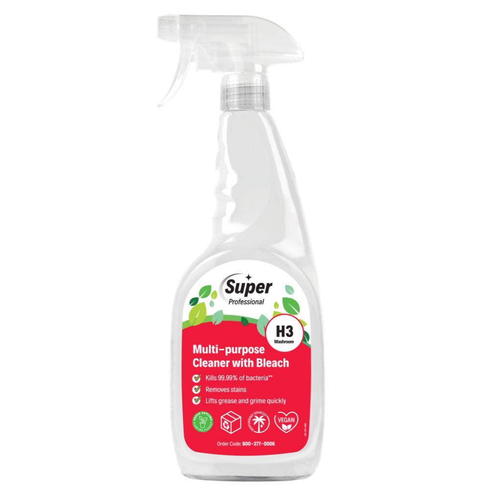 H3 Multipurpose Cleaner with Bleach 750ml