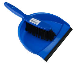 Dustpan & Brush Set Soft Blue