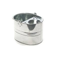 Galvanised Mop Bucket with Wringer 15 Litre