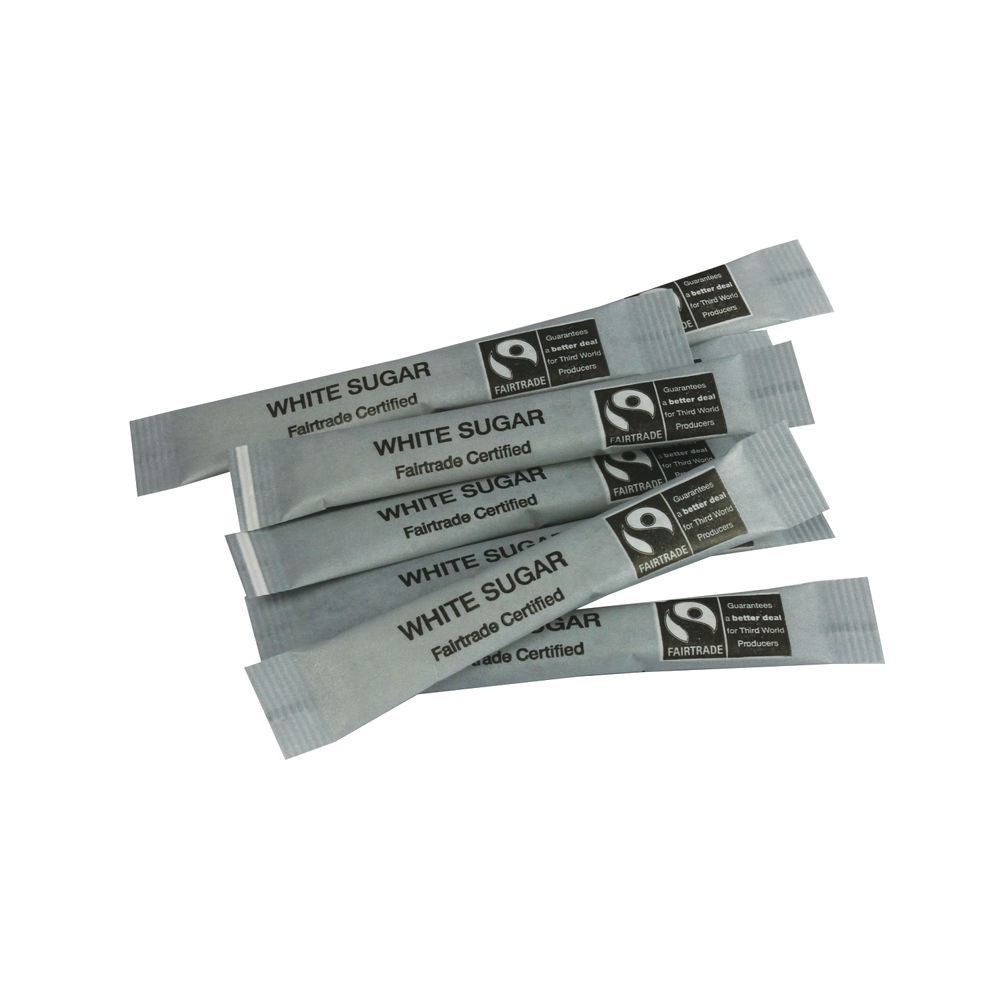 Fairtrade Granulated Sugar Sticks White
