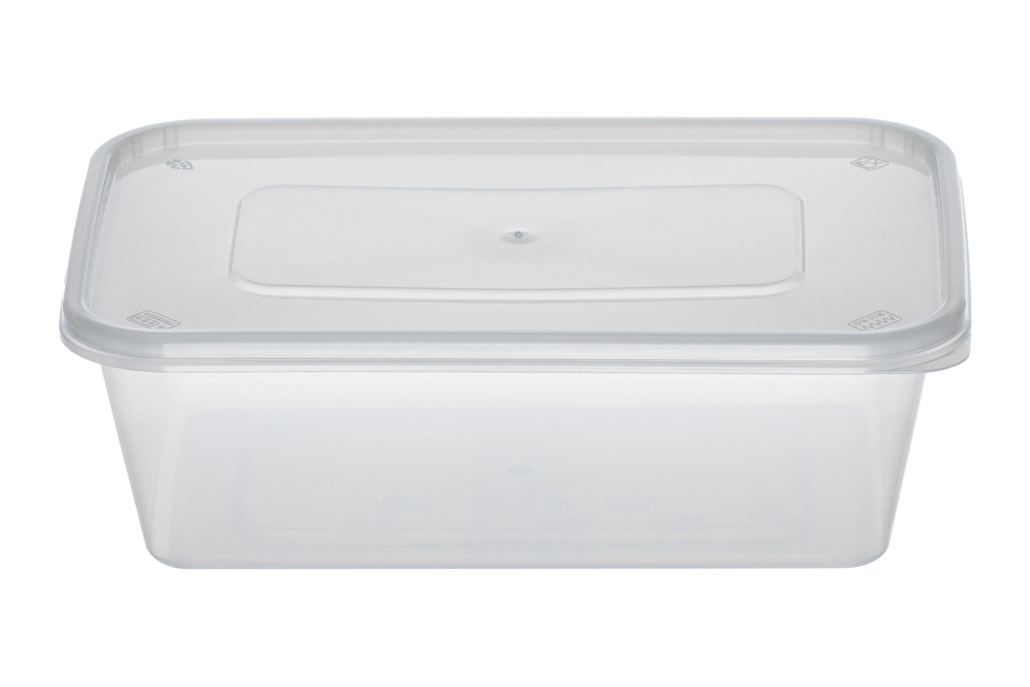 Heavy Duty Microwave Container Rectangle 650ml