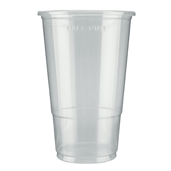 Plastic Half Pint Cup to Brim 10oz