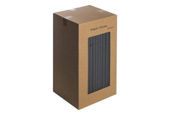 Paper Jumbo Straw 8&quot; x 6mm Bore