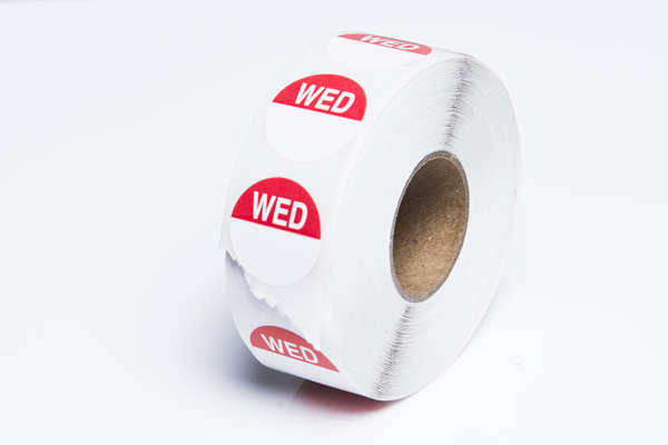 Round Daily Dot Label Wednesday