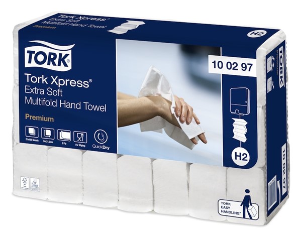 Extra Soft Multifold Handtowel 2 Ply Tork 100297