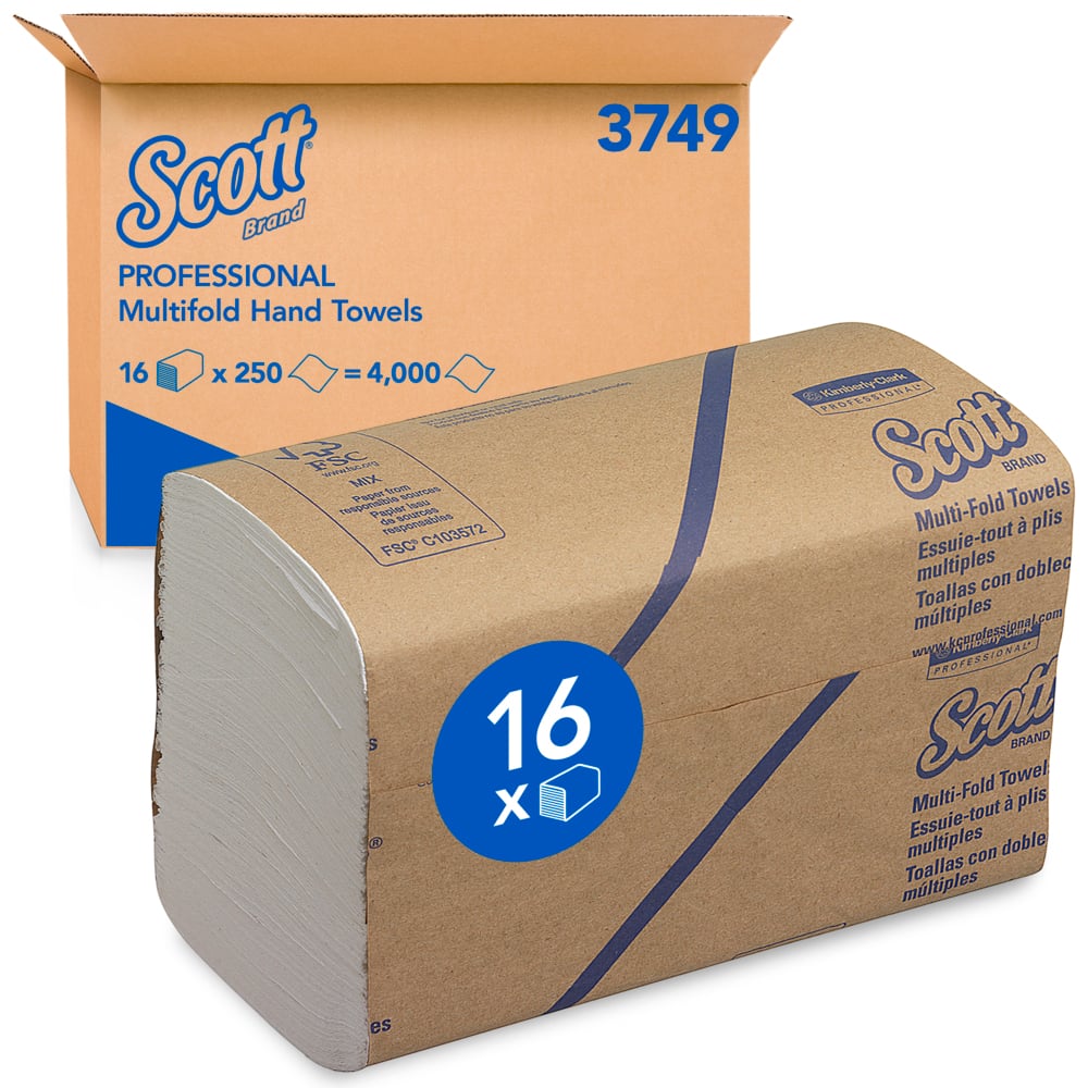 Hand Towel Multi Fold Scott 3749