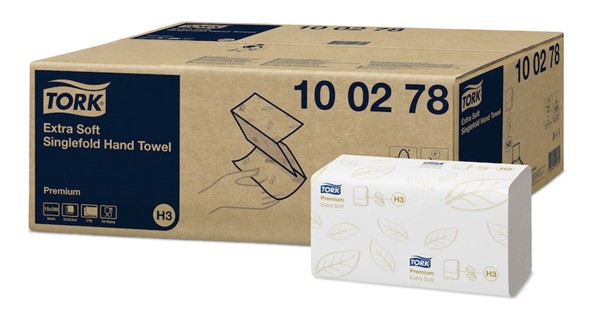 Hand Towel Premium Extra Soft S/Fold 2 Ply Tork 100278