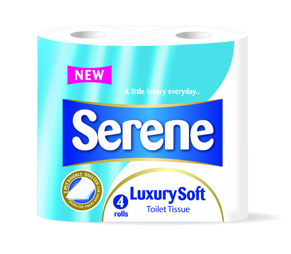 Toilet Roll Luxury (Blue) 2ply Serene 200 Sheet