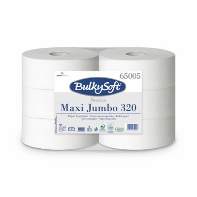 Toilet Roll Premium Jumbo 2ply Bulkysoft 65005 Pure Tissue