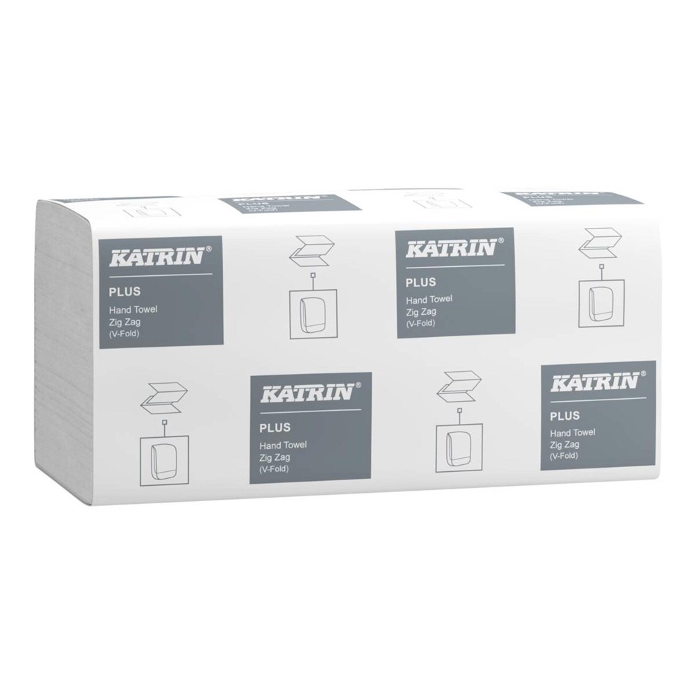 Hand Towel V-Fold 1ply Katrin Plus 402161