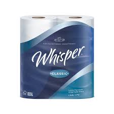 Whisper Classic Toilet Roll 3ply 240 Sheet
