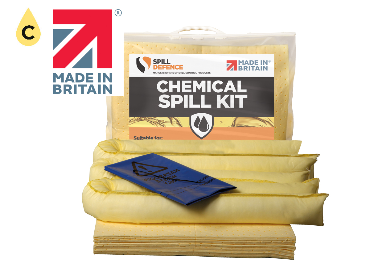 Absorbent Spill Kit Clip Top Bag Chemical 30L