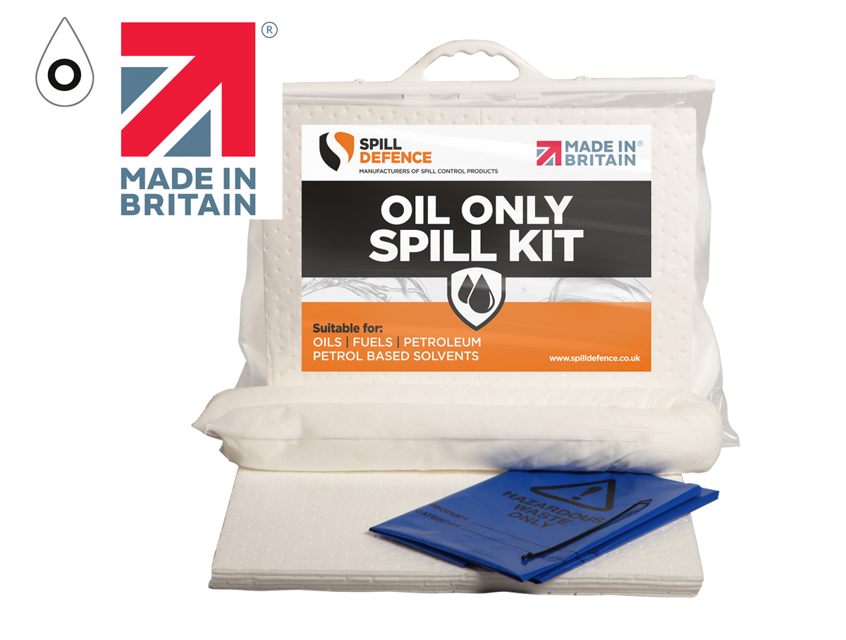 Absorbent Spill Kit Clip Top Bag Oil 15L