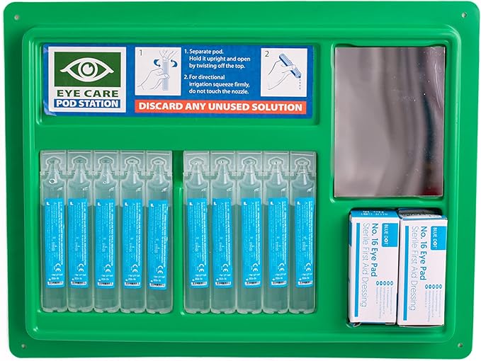 Eye Pod Wash Station with Mirror & Dressings