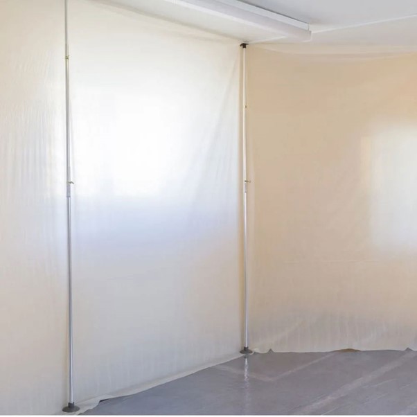 Flame Retardent Polythene Sheeting 4m x 25m, Clear